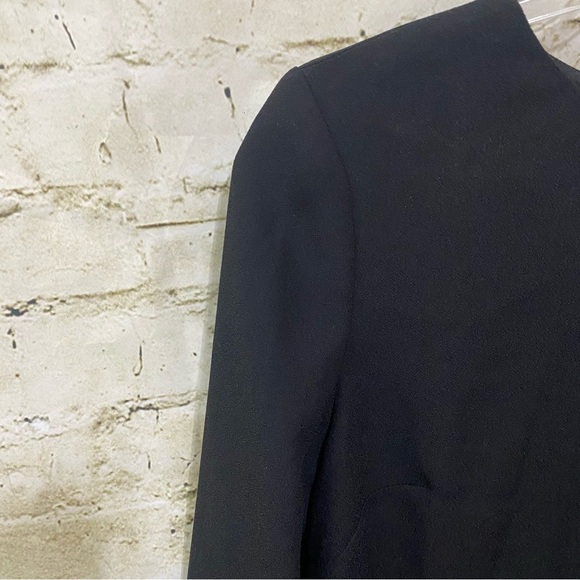 Talbots Black Crystal Jewel Button Long Sleeve Sheath Dress - Picture 2 of 6